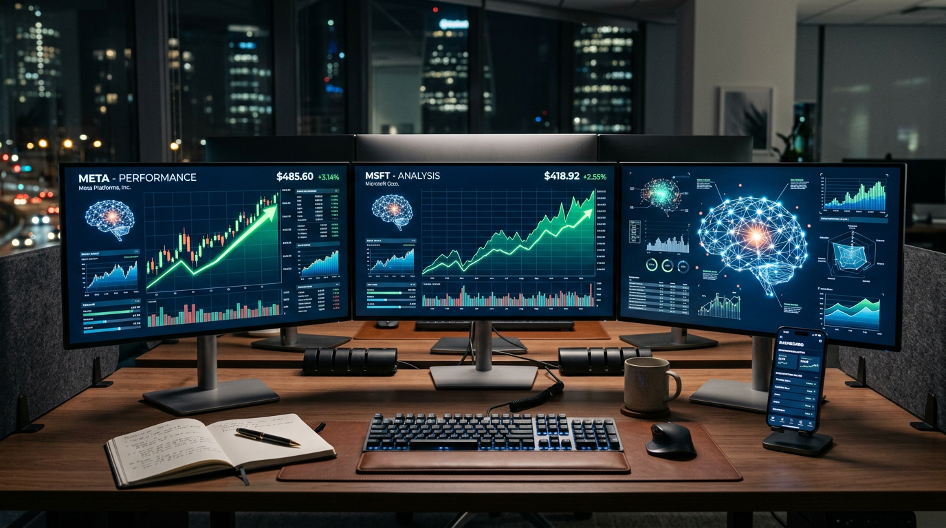 Milliarden-Wette auf die KI-Infrastruktur: Warum Meta und Microsoft trotz Cashflow-Drucks die Favoriten der Wall Street bleiben