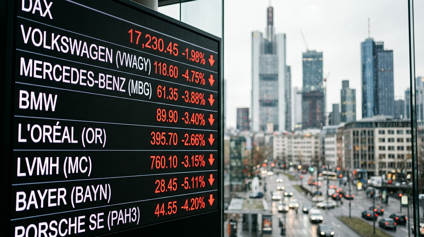 Die Realität holt die Blue Chips ein: Konsumflaute und Margendruck belasten den DAX